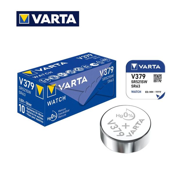 VARTA PILA V379 /SR521SW / SR63 SILVER 1.55V