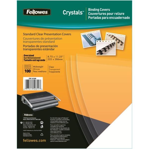Fellowes - A4 (210 x 297 mm) - trasparente - 240 g/m² - 100 pezzi copertina in …