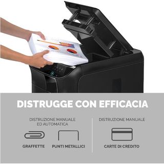 Fellowes AutoMax 600M - Distruggidocumenti - Micro-Cut - 2 x 12 mm - P-5