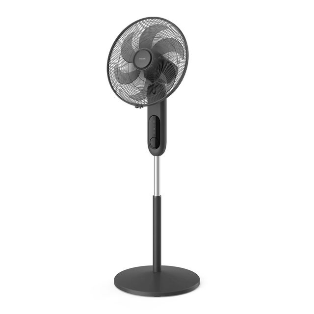 VENTILATORE FAN 6 PALE 3 MODALIT PIANTANA NERA CON AROMATERAPIA