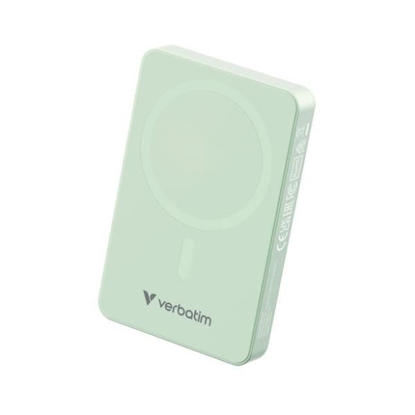 VERBATIM POWER BANK 10000MAH MAG SAFE GREEN
