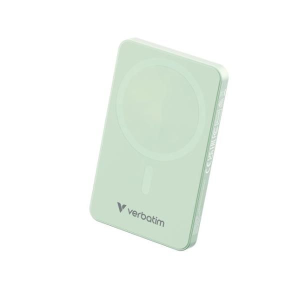 VERBATIM POWER BANK 5000MAH MAG SAFE GREEN