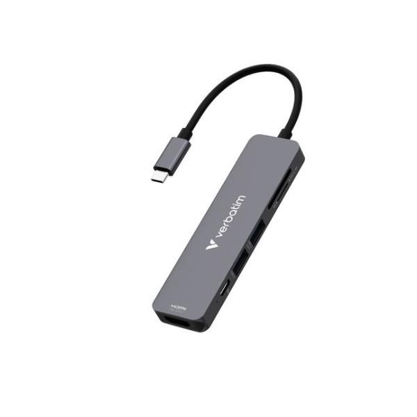 VERBATIM USB C MULTIPORT HUB 6 PORTE CARDREA