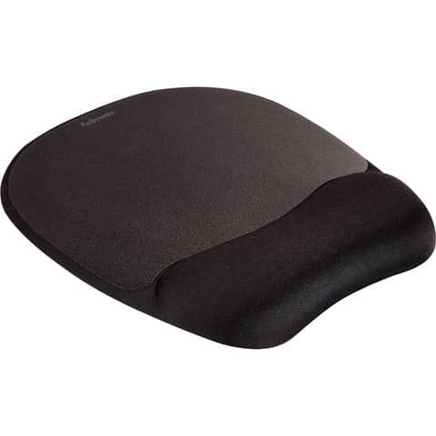 Fellowes Memory Foam - Tappetino per mouse con poggiapolso - nero
