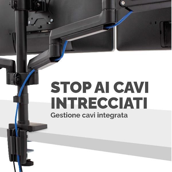 Fellowes Platinum Series Triple Arm - Kit montaggio - braccio regolabile - per …