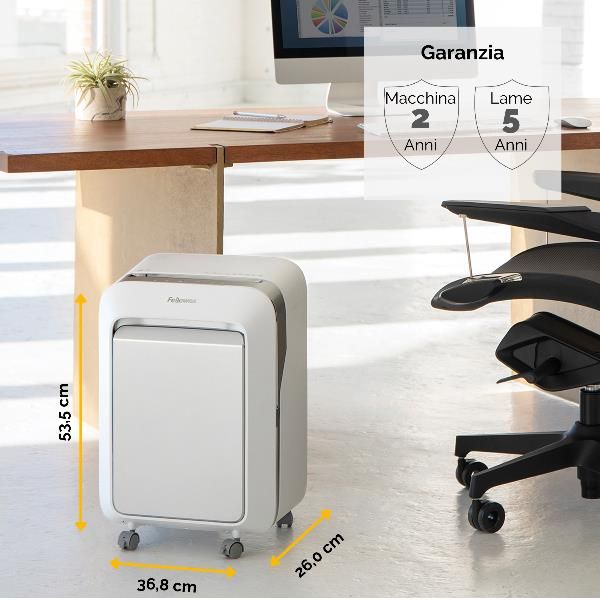 Fellowes Powershred LX211 - Distruggidocumenti - Micro-Cut - 2 x 12 mm - P-5