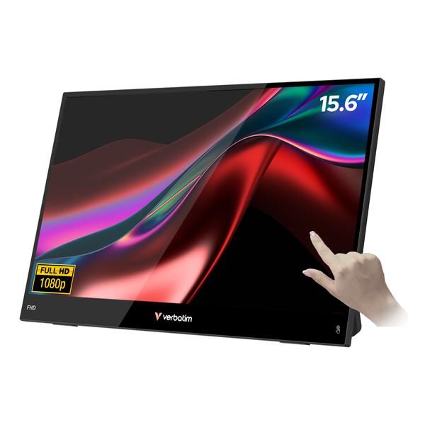 Verbatim Portable 15.6? FHD Touch Monitor LIGHT, 39,6 cm (15.6?), LCD, 1920 x 1…