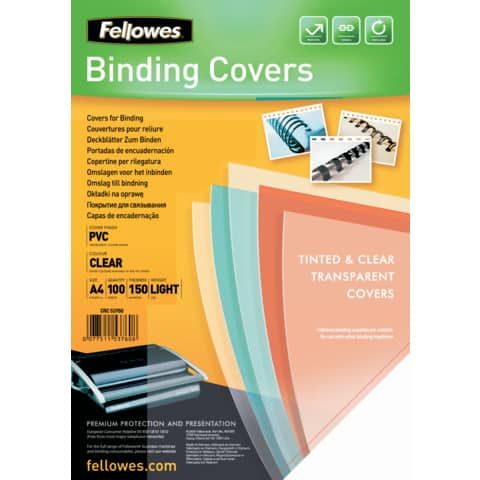 Fellowes Superclear PVC - A4 (210 x 297 mm) - 150 micron - trasparente - 100 pe…