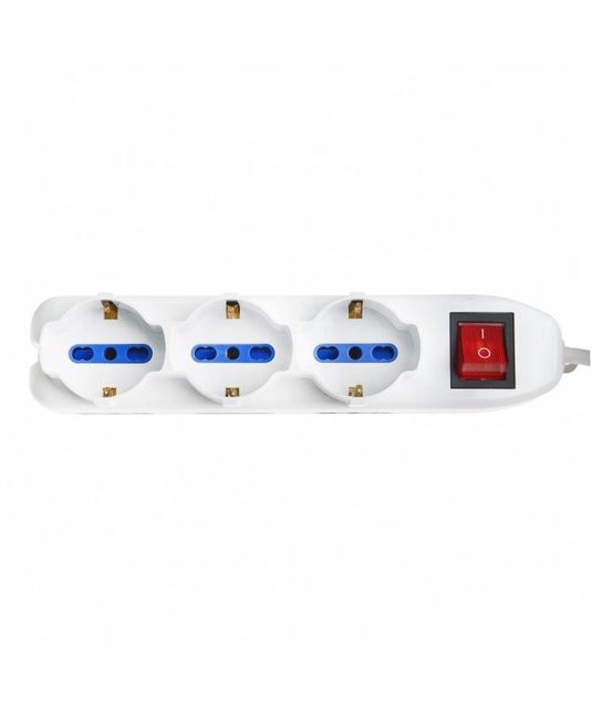 Vultech Multipresa bipasso 9 posti con tasto ON/OFF 16A