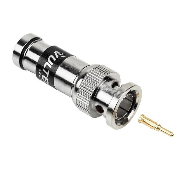 Vultech Security Connettore BNC Maschio a compressione per cavo RG59 mini VulTe…