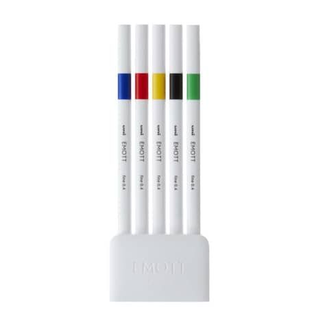 Fineliner Emott - tratto 0.4 mm - colori assortiti vivid - Uni Mitsubishi - con…