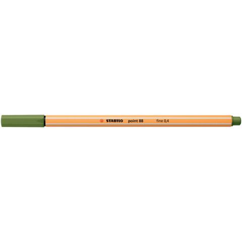 Fineliner Point 88 - tratto 0,4 mm - verde mimetico 35 - Stabilo