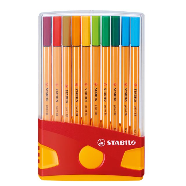 Fineliner Point 88 Color Parade - colori assortiti - Stabilo - astuccio 20 pezzi