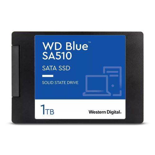 WD Blue SA510 WDS100T3B0A - SSD - 1 TB - interno - 2.5" - SATA 6Gb/s - blu