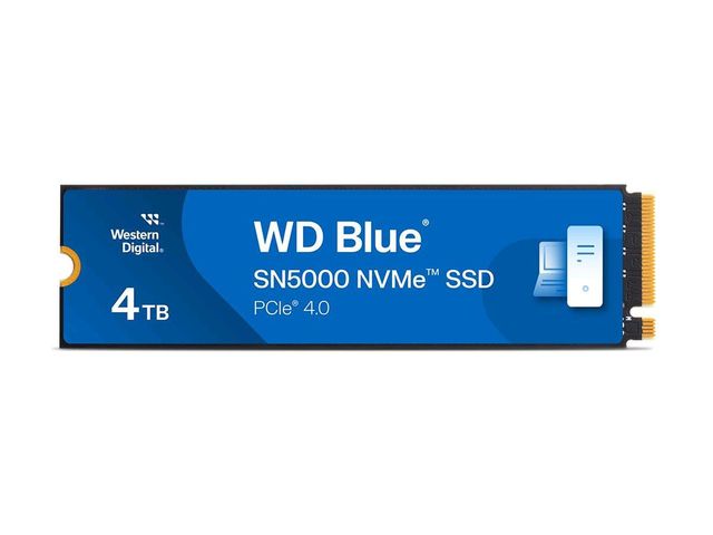 WD Blue SN5000 WDS400T4B0E - SSD - 4 TB - interno - M.2 2280 - PCIe 4.0 x4 (NVM…