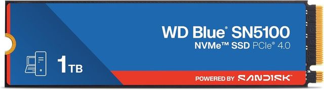 WESTERN DIGITAL BLUE SN5100 SSD 500GB M.2 2280 NVMe INTERNO PCI Express 4.0 QLC…