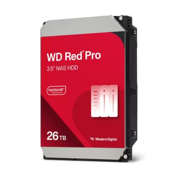 WESTERN DIGITAL RED PRO NAS HDD 26TB INTERNO 3.5" SATA 6Gb/s BUFFER 512MB 7.200…