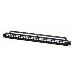WP CABLING - Pannello cablaggio - nero - 1U - 19" - 24 porte