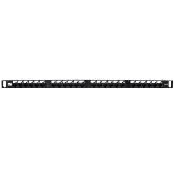 WP EUROPE PANN.0.5U CON 24 RJ45U CAT.6 NERO