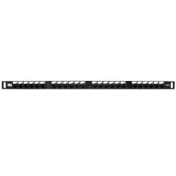 WP EUROPE PANN.0.5U CON 24 RJ45U CAT.6 NERO