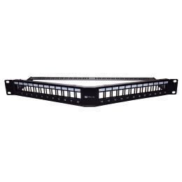 WP EUROPE PANN.1U ANGOL.PER 24 RJ45U NERO