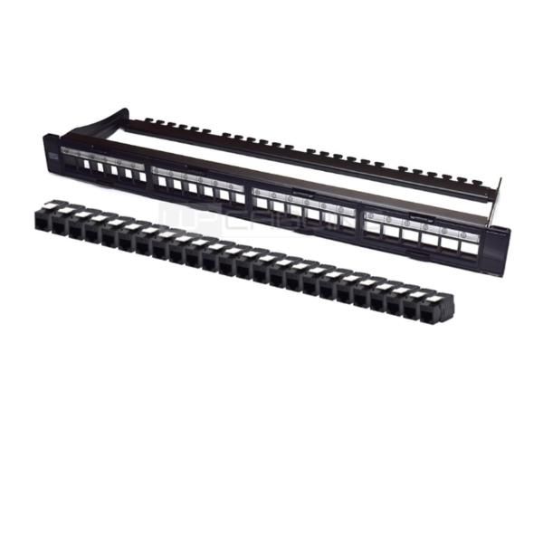 WP EUROPE PANN.1U CON 24 RJ45U CAT.6 NERO