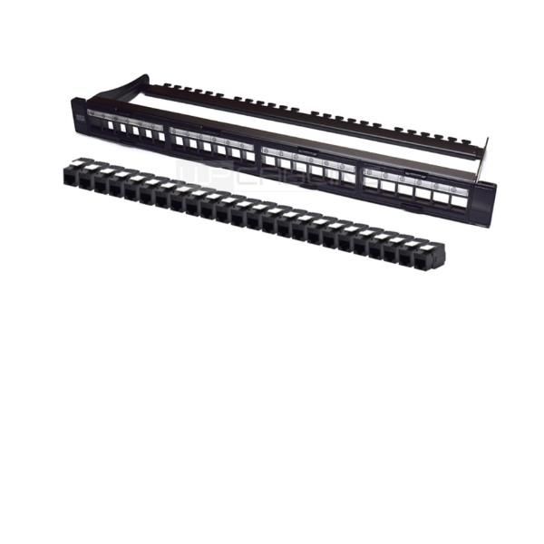 WP EUROPE PANN.1U CON 24 RJ45U CAT.6A NERO