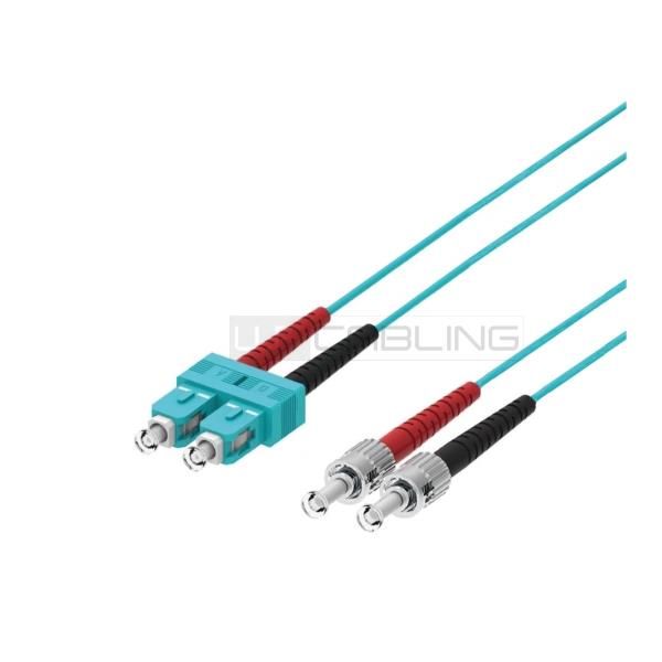 WP EUROPE PATCH 2FO OM3 LCD/2ST AQUA 5M