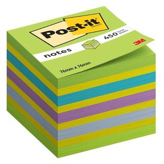 Foglietti riposizionabili Post-it® Notes Cubo Neon 76x76 mm assortiti 450 ff 20…