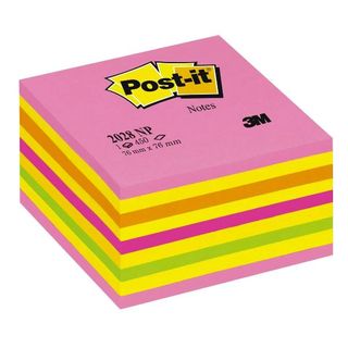 Foglietti riposizionabili Post-it® Notes Cubo Neon 76x76 mm assortiti 450 ff 20…