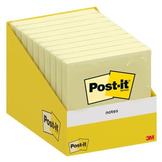 Foglietti riposizionabili Post-it® conf. 10 blocchetti da 100 ff giallo Canary …
