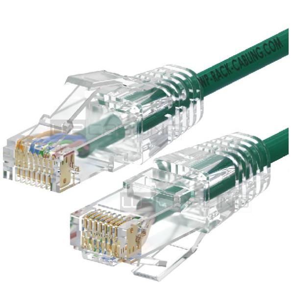 WP Europe CAVO PATCH SLIM CAT.6A U-UTP, 0.20m VERDE