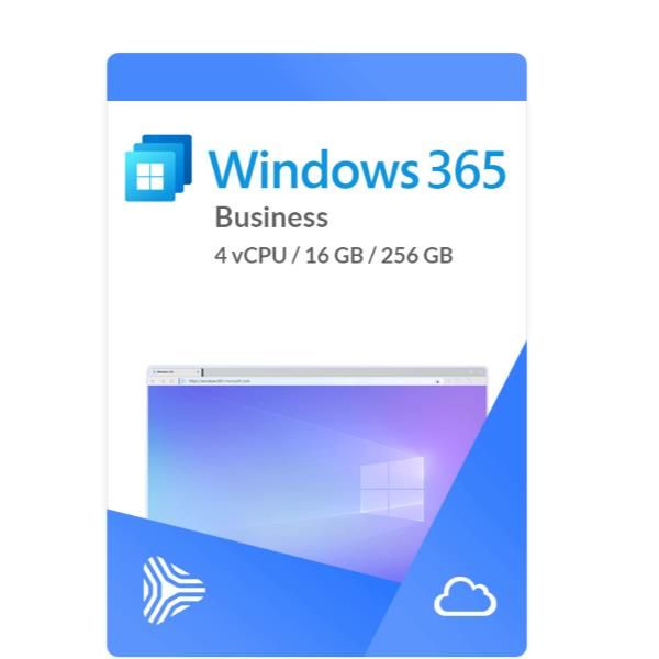 Windows 365 Business 4 vCPU 16 GB 256 GB - Impegno annuale pagamento annuale