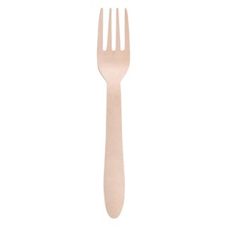Forchetta monouso in legno - 16,5 cm - Signor Bio - conf. 100 pezzi