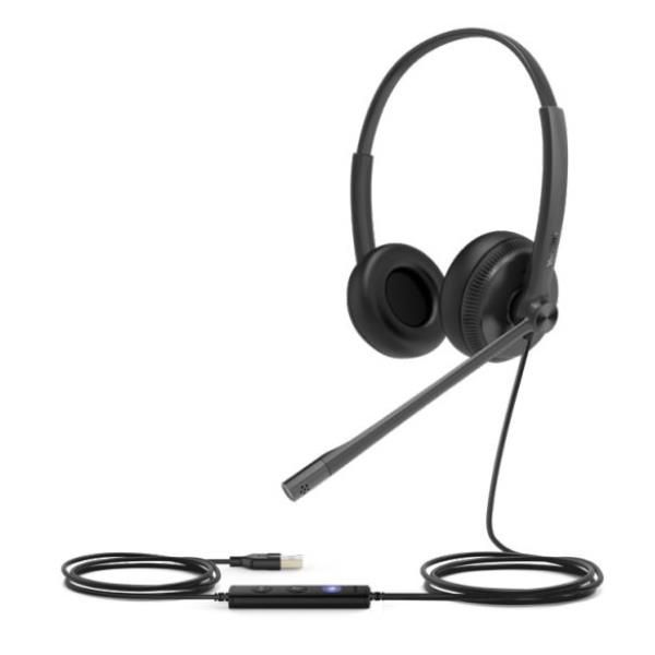 YEALINK CUFFIE CON MICROFONO PER TELEFONIA FISSA YEALINK E SOFTPHONE CON PORTA …