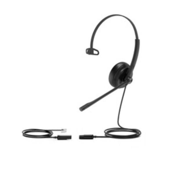 YEALINK YHS34-MONO CUFFIE MONO CON MICROFONO PER TELEFONI IP E VOIP CON ATTACCO…