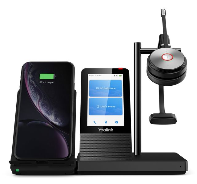 Yealink 1308007 WH66 Mono UC-DECT Cuffie wireless nere