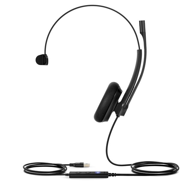 Yealink UH34 Lite Mono Teams Auricolare Cablato A Padiglione Ufficio USB tipo A…