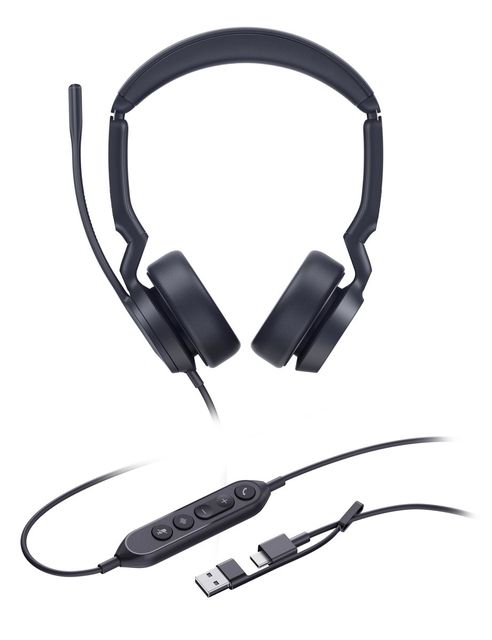 Yealink UH44 Dual UC USB-C/A Auricolare Cablato A Padiglione Ufficio USB Type-C…