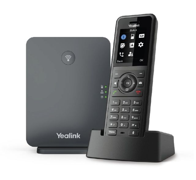 Yealink W77P Telefono IP Wireless con Display TFT e Capacita di Rubrica di 1000…