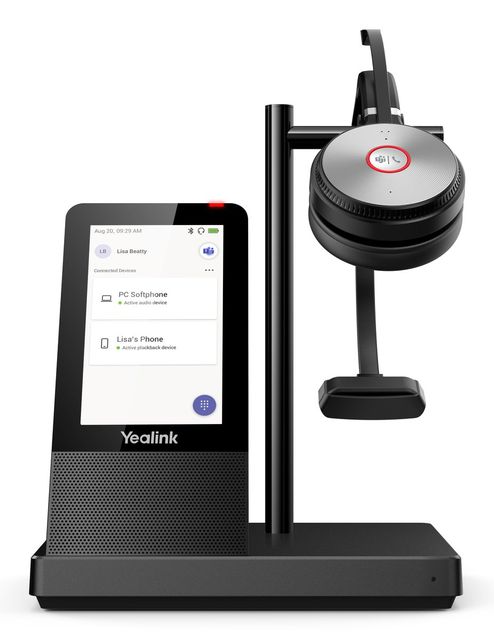 Yealink WH66 MONO TEAMS Cuffie Bluetooth Wireless per Ufficio e Call Center