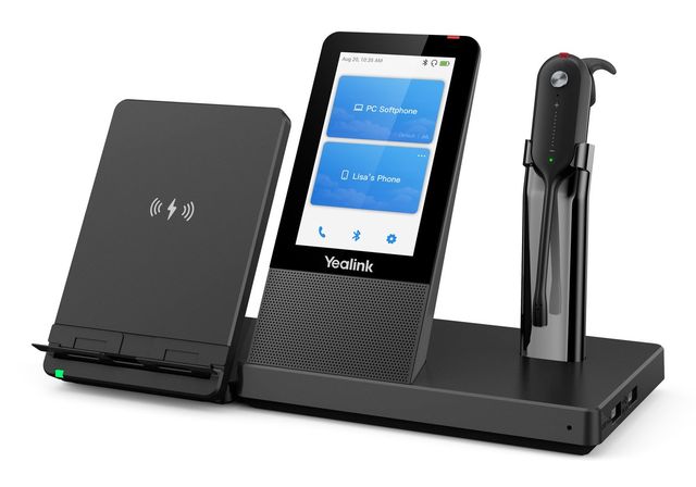 Yealink WH67 UC Auricolare Wireless A clip, A Padiglione, Passanuca Ufficio Blu…