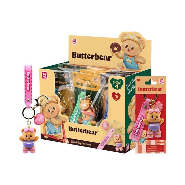 YuMe Keychain - Butterbear Keychain & Strap Everyday Series 2 - PDQ (12Units) 1…