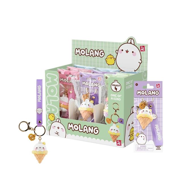 YuMe Keychain - Molang Keychain & Strap Snack Time Series - PDQ (9Units) 16230 …