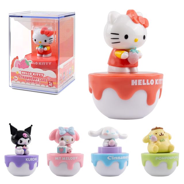 YuMe Window Box - Hello Kitty and Friends Strawberry Cake Surprise Capsules (5 …