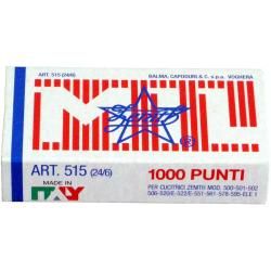 ZENITH 515 PUNTI METALLICI ACCIAIO S 24/6 MM CONF 10X1000 PUNTI