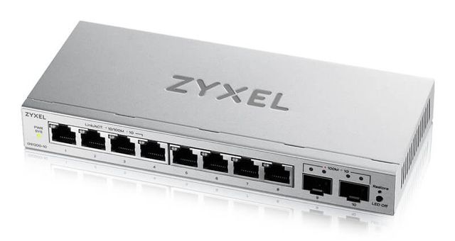 ZYXEL GS1200-10V3-EU0101F SWITCH GESTITO L2 - 8 PORTE 10/100/1000 + 2 x Gigabit…