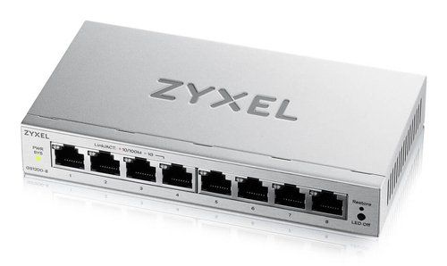 ZYXEL GS1200-8V3-EU0101F SWITCH GESTITO L2 -8 PORTE 10/100/1000 DESKTOP GRIGIO