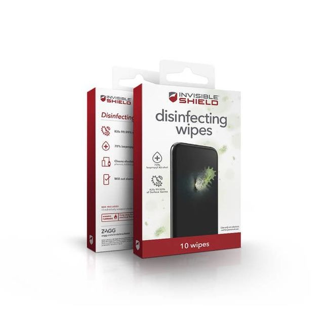 Zagg InvisibleShield Salviette Disinfettanti 10pz - <p>Le salviette disinfettan…