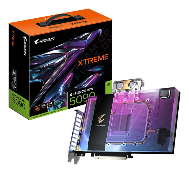 GIGABYTE AORUS GeForce RTX 5090 XTREME WATERFORCE WB 32G Scheda Grafica